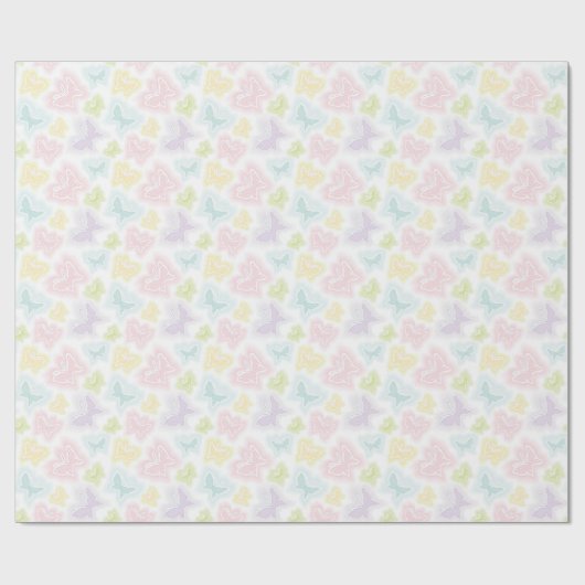 Achtergrond met vlinders in de waterverf cadeaupapier (Vlak)