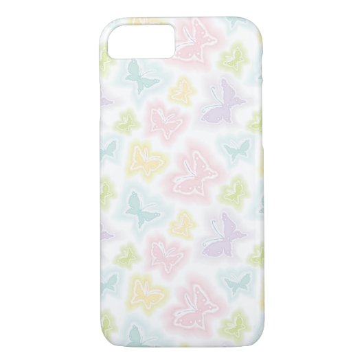 Achtergrond met vlinders in de waterverf Case-Mate iPhone case (Achterkant)