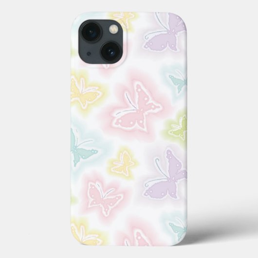 Achtergrond met vlinders in de waterverf Case-Mate iPhone case (Achterkant)