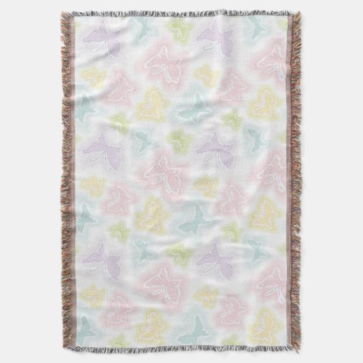 Achtergrond met vlinders in de waterverf deken (Voorkant Verticaal)