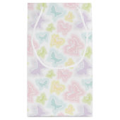 Achtergrond met vlinders in de waterverf klein cadeauzakje (Achterkant)