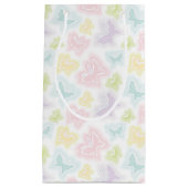 Achtergrond met vlinders in de waterverf klein cadeauzakje (Voorkant)