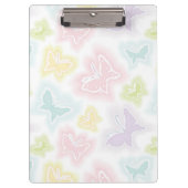 Achtergrond met vlinders in de waterverf klembord (Voorkant)