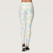 Achtergrond met vlinders in de waterverf leggings (Achterkant)