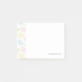 Achtergrond met vlinders in de waterverf post-it® notes (Voorkant)