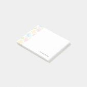 Achtergrond met vlinders in de waterverf post-it® notes (Schuin)