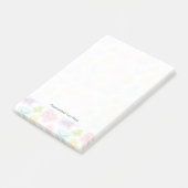 Achtergrond met vlinders in de waterverf post-it® notes (Schuin)