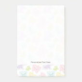 Achtergrond met vlinders in de waterverf post-it® notes (Voorkant)