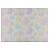 Achtergrond met vlinders in de waterverf snijplank (Voorkant)