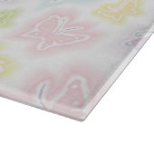 Achtergrond met vlinders in de waterverf snijplank (Hoek)