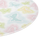 Achtergrond met vlinders in de waterverf snijplank (Hoek)