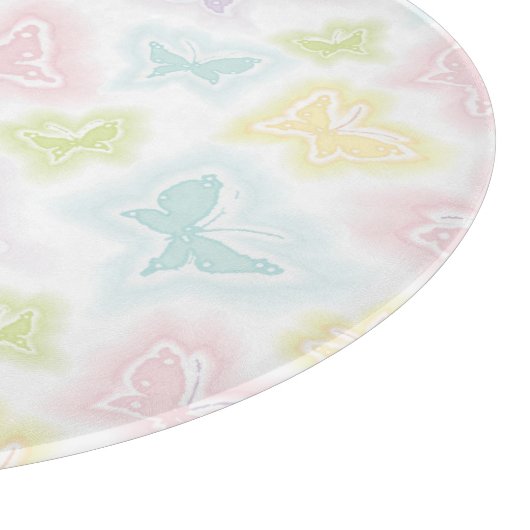 Achtergrond met vlinders in de waterverf snijplank (Hoek)