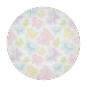 Achtergrond met vlinders in de waterverf snijplank (Voorkant)