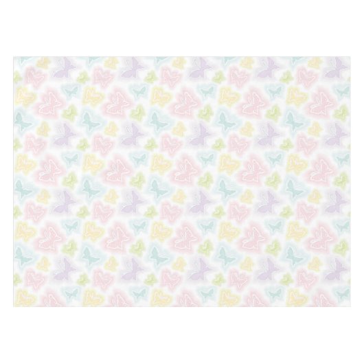 Achtergrond met vlinders in de waterverf tafelkleed (Voorkant (Horizontaal))