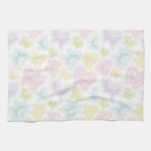 Achtergrond met vlinders in de waterverf theedoek (Horizontaal)