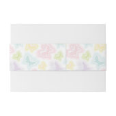 Achtergrond met vlinders in de waterverf uitnodigingen wikkel (Achterkant Voorbeeld)