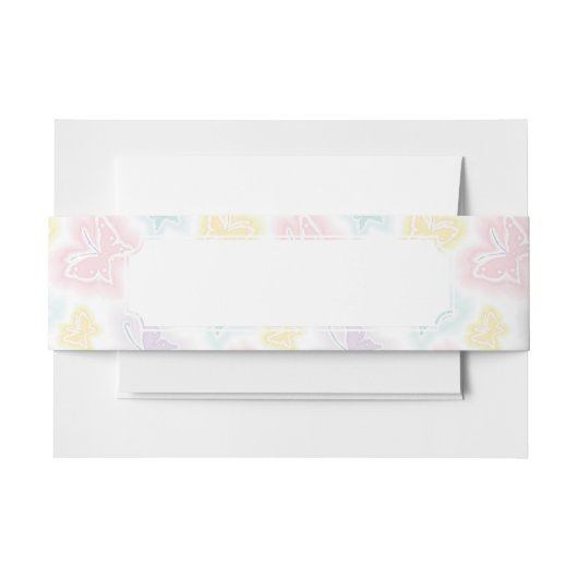 Achtergrond met vlinders in de waterverf uitnodigingen wikkel (Voorkant Voorbeeld)