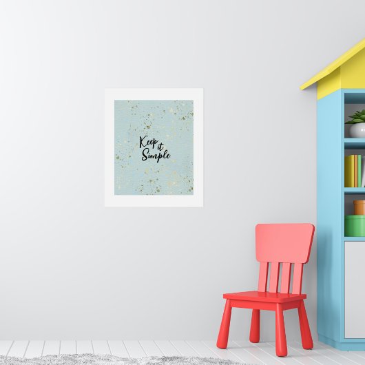 Achtergrond met waterverfpapierstructuur poster (Kinderkamer 1)