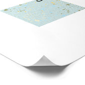 Achtergrond met waterverfpapierstructuur poster (Hoek)