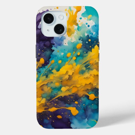 Achtergrond met waterverfspatten Case-Mate iPhone case (Achterkant)