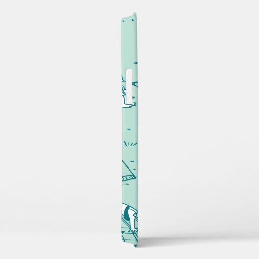 Achtergrond met zomerstrandmeisjes. Naadloze vlek Case-Mate iPhone Case (Achterkant / Rechts)