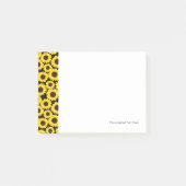 Achtergrond met zonnebloemen post-it® notes (Voorkant)