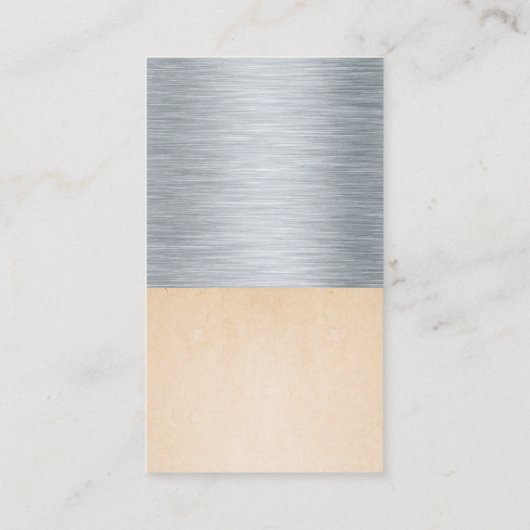 Achtergrond metaal en textuur visitekaartje (Achterkant)