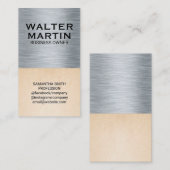 Achtergrond metaal en textuur visitekaartje (Voorkant / Achterkant)