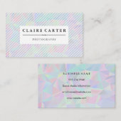 Achtergrond Metallic Retro Visitekaartje (Voorkant / Achterkant)