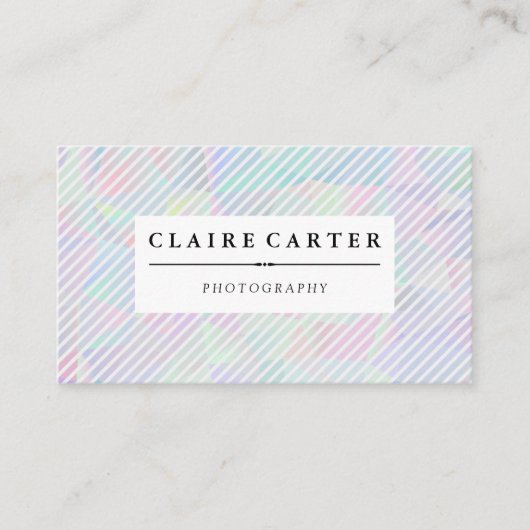 Achtergrond Metallic Retro Visitekaartje (Voorkant)