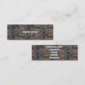 Achtergrond militair digitaal bos mini visitekaartje (Voorkant / Achterkant)