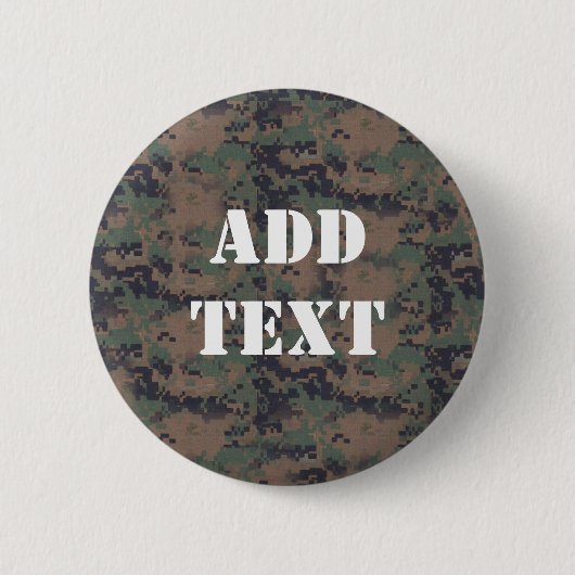 Achtergrond militair digitaal bos ronde button 5,7 cm (Voorkant)