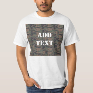 Achtergrond militair digitaal bos t-shirt