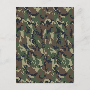 Achtergrond militaire boscamouflage briefkaart