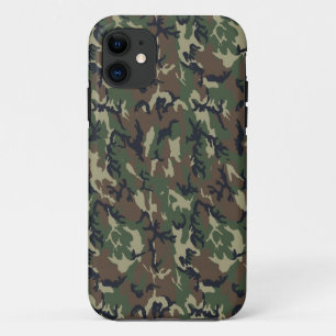Achtergrond militaire boscamouflage iPhone 11 hoesje
