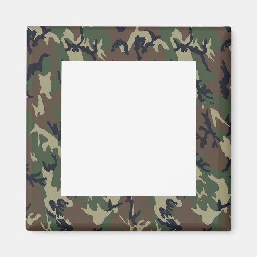 Achtergrond militaire boscamouflage magneet (Voorkant)