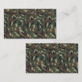 Achtergrond militaire boscamouflage visitekaartje (Voorkant / Achterkant)