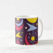 Achtergrond moderne kunst uit de midden eeuw. Abs Koffiemok (Voorkant rechts)