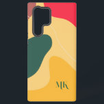 Achtergrond moderne organische vormen samsung galaxy hoesje<br><div class="desc">Kleurrijke abstracte organische vormen,  trendy moderne achtergrond.</div>