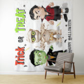 Achtergrond Monster Halloween Party Wandkleed (In situ)