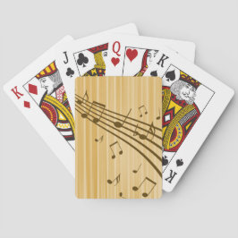 Achtergrond Muzieknoten — Datablad Muziek Pokerkaarten