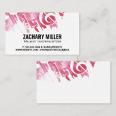 Achtergrond muzieknotities | Geluid Visitekaartje (Voorkant / Achterkant)