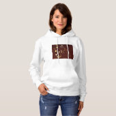 Achtergrond muzieknotities hoodie (Voorkant volledig)