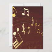 Achtergrond muzieknotities kaart (Voorkant)