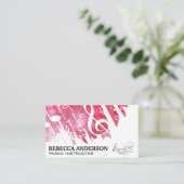 Achtergrond muzieknotities | Muzikant Visitekaartje (Staand voorkant)