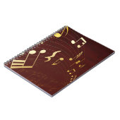 Achtergrond muzieknotities notitieboek (Linkerzijde)