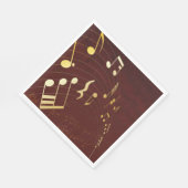 Achtergrond muzieknotities servet (Hoek)