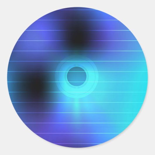 Achtergrond muziekpartij ronde sticker (Voorkant)