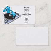 achtergrond muziekvisitekaartje visitekaartje (Voorkant / Achterkant)