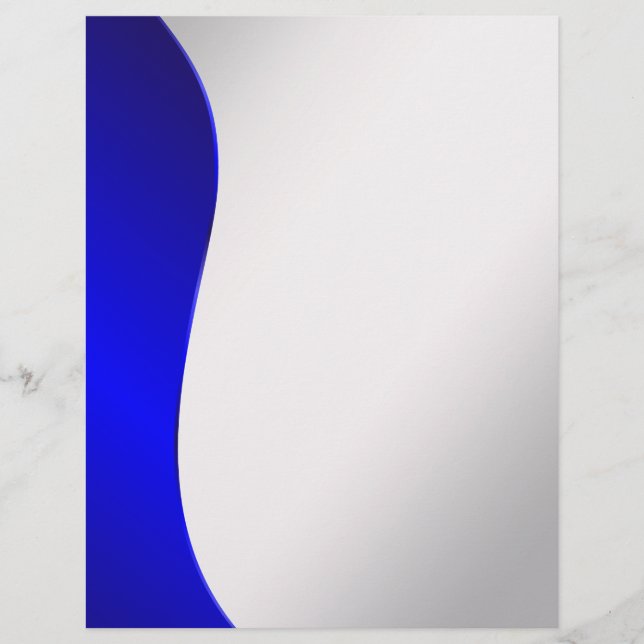 Achtergrond Navy Blue lijn op gestileerd zilver (Voorkant)